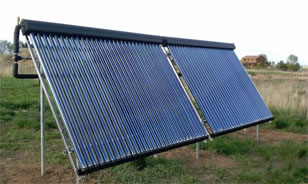 ground mounted evacuated tube solar collector